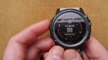 Garmin Fenix 3 : Calibrating Altimeter, Barometer & Compass