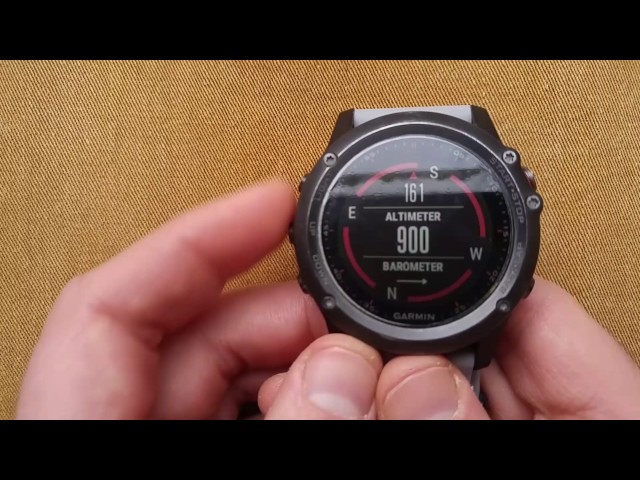 Garmin Fenix 3 : Calibrating Altimeter, Barometer & Compass