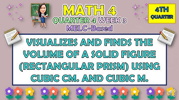 MATH 4 || QUARTER 4 WEEK 3 | VISUALIZES AND FINDS THE VOLUME OF A FIGURE (RECTANGULAR PRISM)