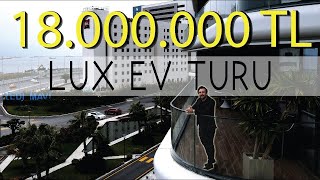 Muhteşem DEKORASYONLU 18.000.000 TL Değerinde  LUX Ev Turu | DENİZ SALONUN İÇİNDE