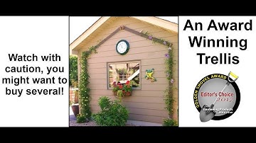 The Trellis for Vertical Gardening - Watch with caution, you might want to buy several!