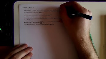 MATHS 2D Kinematics: Part 1 - Position Vectors