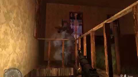 CoD2 custom SP map "frost" playthrough PART 3