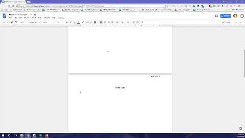 MLA 101-Formatting Your Paper in Google Docs
