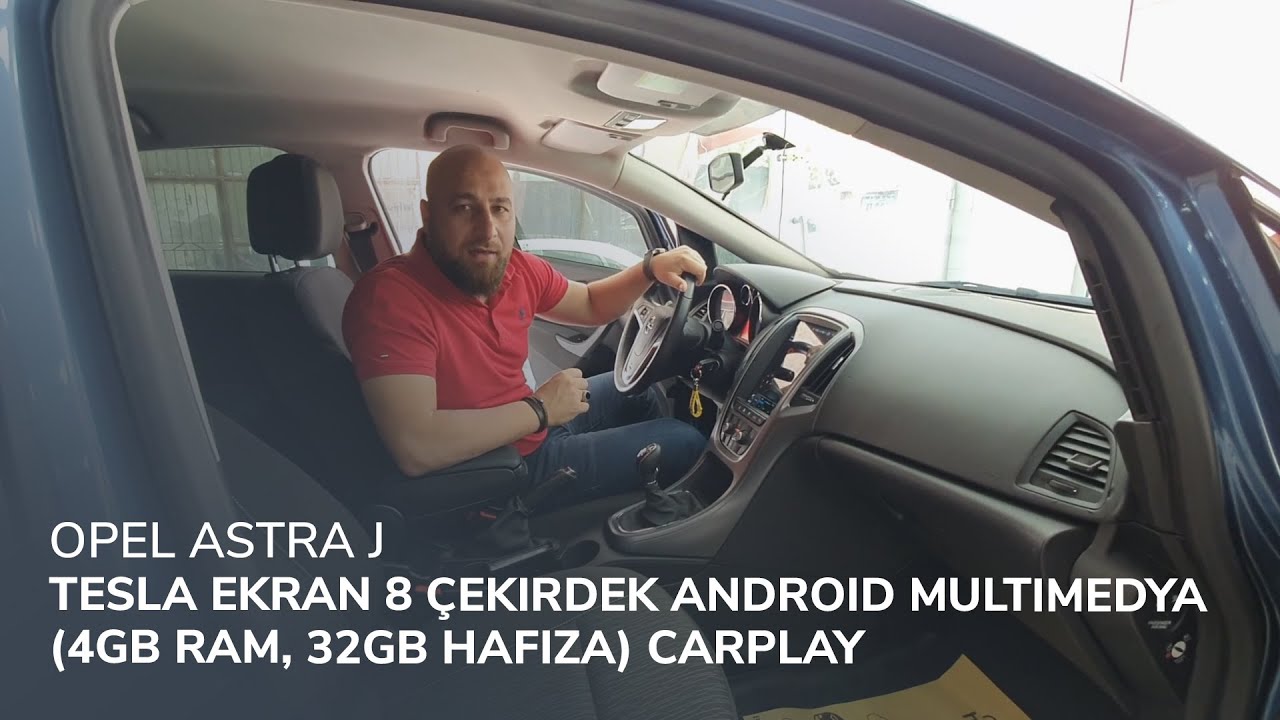 Opel Astra J // Tesla Ekran 8 Çekirdek Android Multimedya (4GB Ram, 32GB Hafıza) CarPlay