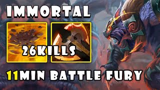 How To Play Insane Pro Carry Ursa in 11MIN Battle Fury and Zero Death | Guides Gameplay Dota 2 7.29