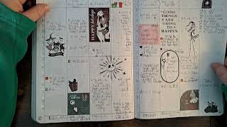Mini flip through and monthly plan with me in my composition book bulletin journal planner