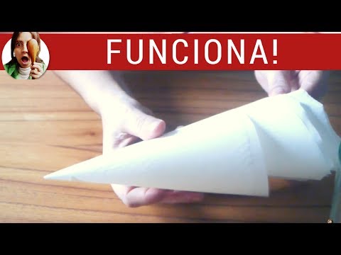 Cómo hacer una MANGA PASTELERA CON PAPEL: fácil y económica