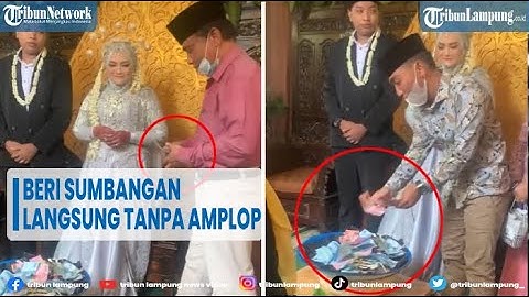 VIRAL Tamu Beri Uang Tanpa Amplop di Depan Pengantin @TRIBUNLAMPUNGNEWSVIDEO