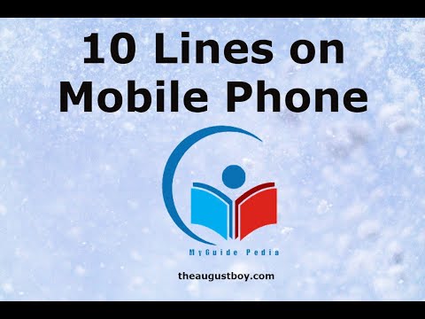 10 Lines on Mobile Phone in English | 10 Lines Essay on Mobile Phone | @MyGuide Pedia
