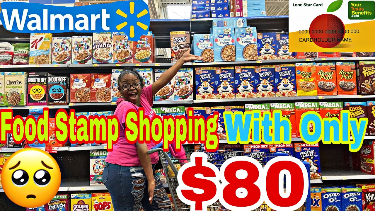 SPENDING MY LAST $80 IN FOOD STAMPS AT WALMART FEEDING A FAMILY OF 4 +MEAL PLAN FOR THE WEEK