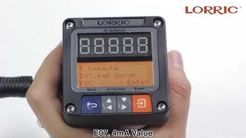 The operation of commute related setup of FP-AS510 paddle wheel flowmeter