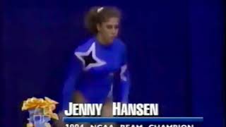 Jenny Hansen (Kentucky) with a solid beam set and STUCK dismount!