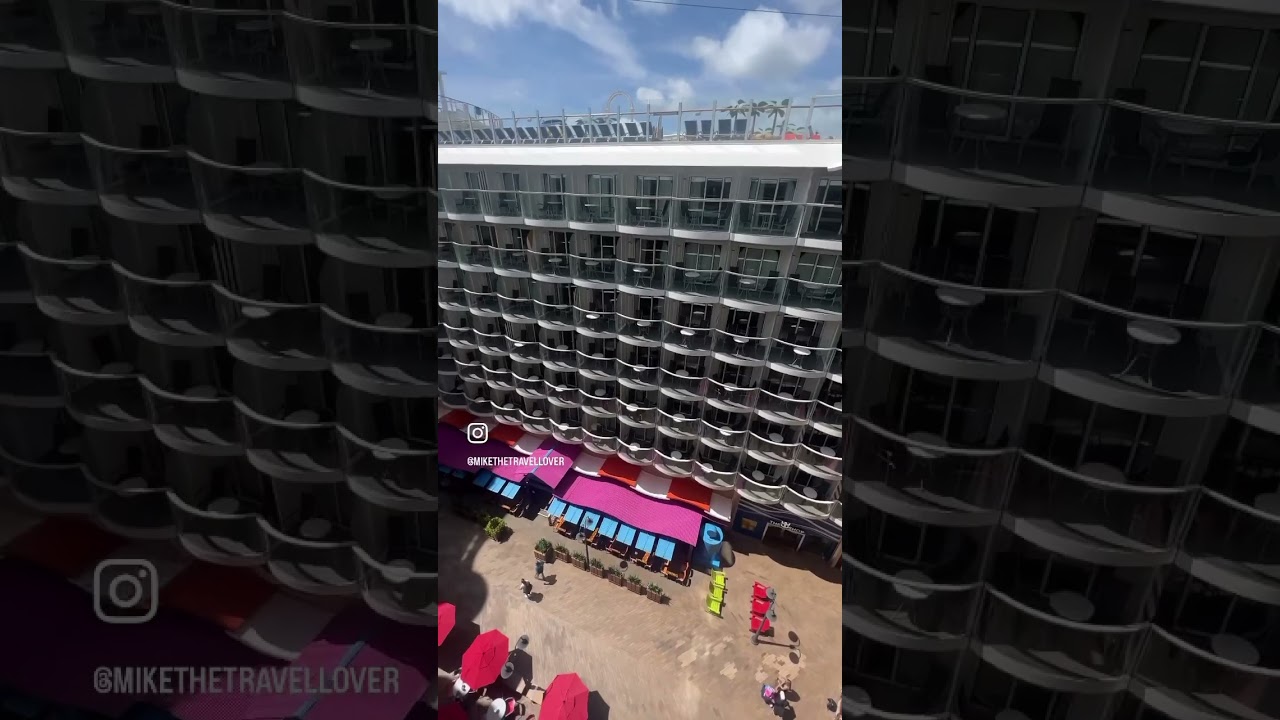 Boardwalk Balcony views on Harmony of the Seas #trending #shorts #royalcaribbean