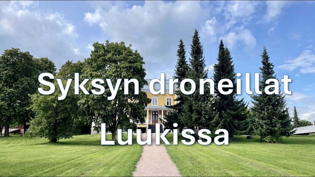 Syksyn droneillat ovat 28.8. ja 11.9. klo:17.00 alkaen Luukin kartanon maisemissa. Tervetuloa