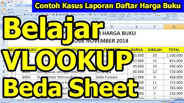 Belajar Vlookup Beda Sheet