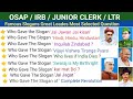 Famous slogans & great leaders most important question // OSAP, IRB, JUNIOR CLERK, LTR,