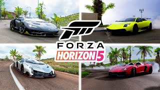 Forza Horizon 5 | Top 4 FASTEST Lamborghini Cars | 400KM+