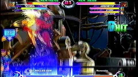 MvC2 Online (360): Get Rolled On (Santhrax) vs Brett (MSP) 1 .:10.11.09:.
