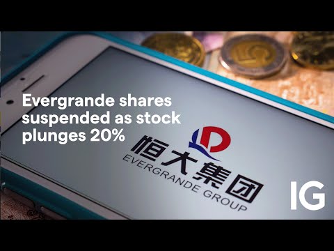 Evergrande shares suspended as stock plunges 20%