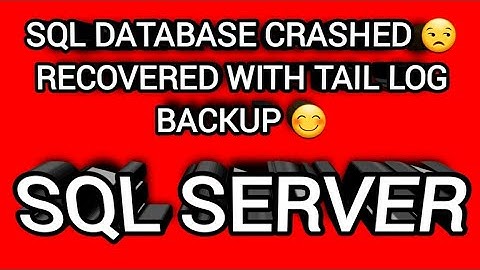 SQL SERVER TAIL LOG BACKUP || SQL Database Crashed and Recovered from Tail Log backup.