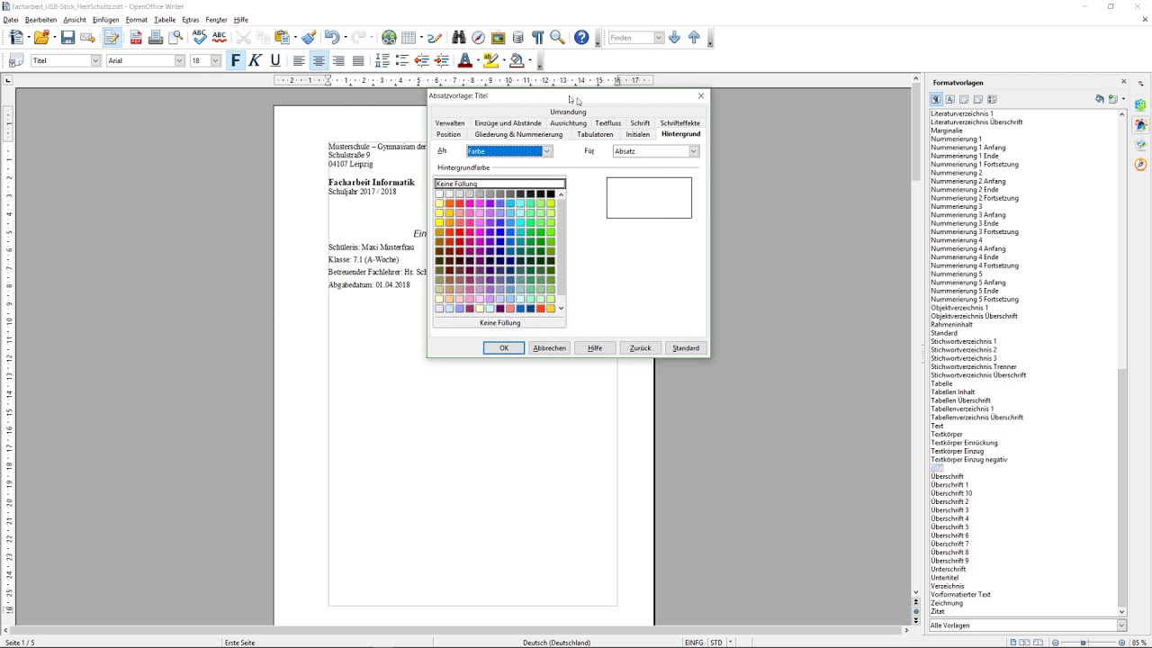 New Update Schreiben einer Facharbeit #02 - Gestaltung des Deckblattes