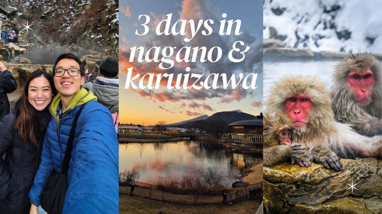 Влог Нагано и Каруизавы 🇯🇵 | Улица Дзенкодзи Накамисэ, Снежные обезьяны Дзигокудани Яэн-Коэн, Обусе
