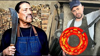 Hollywood Machete Knife - FORGING A SUPER SHARP MACHETE KNIFE FROM OLD BEARING. by Master Knives 34,168 views 2 weeks ago 16 minutes