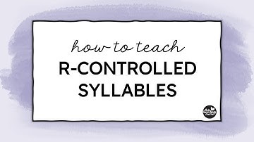 Teaching R Controlled Syllables