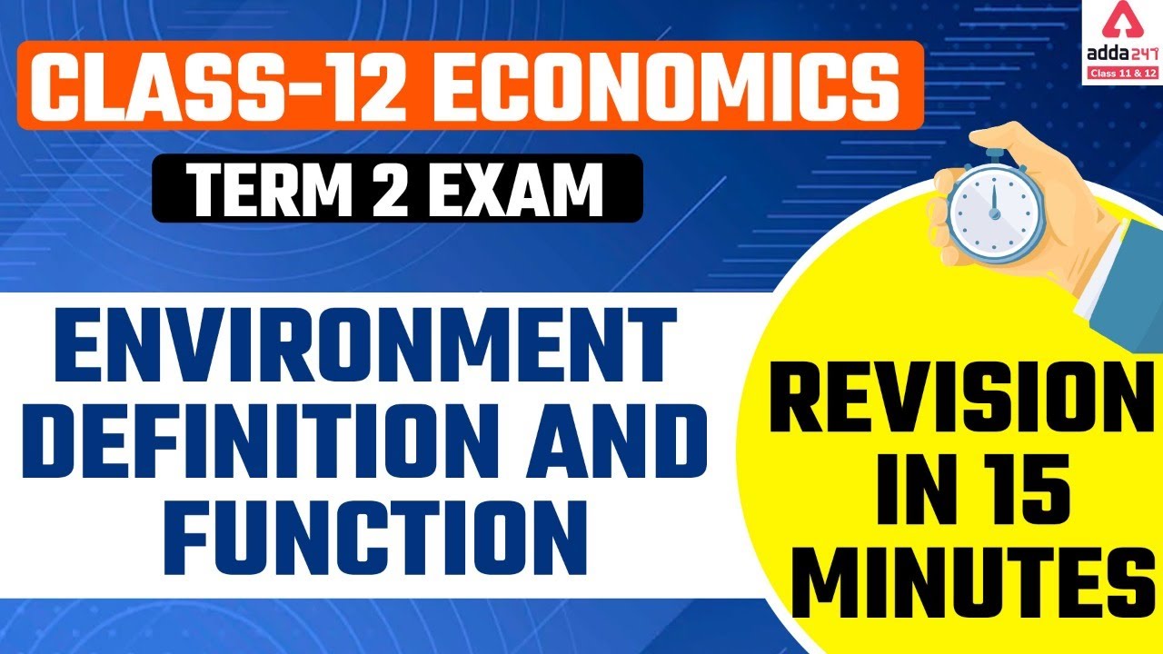 Function of Environment | Definition Of Environment | Class 12 ...
