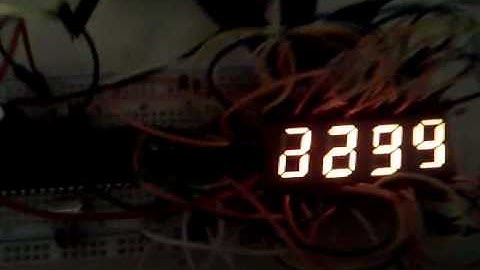 driving 4x 7-segment displays with MAX7221 SPI comm.