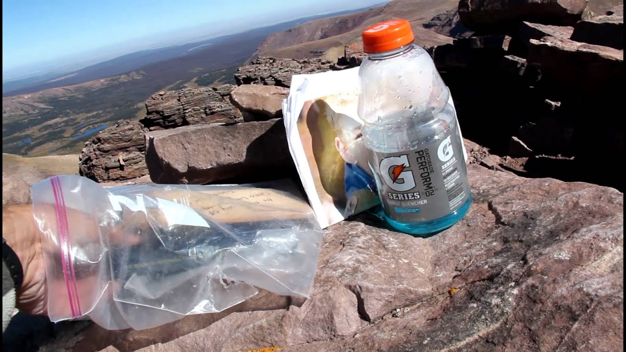 Junk on top of Kings Peak - a Utah "13er"