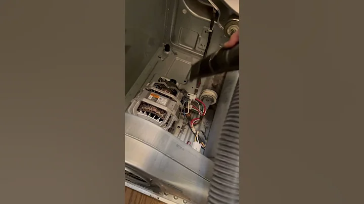 Sucking Lint out of a dryer cavity- oddly satisfying #asmr #dryerfire