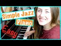 Easy simple jazz piano tutorial 