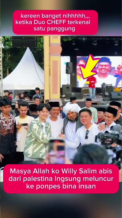 Duo Cheff terkenal satu panggung bersama ust Derry sulaiman#willysalim#bobonsantoso#ustDerry#shorts