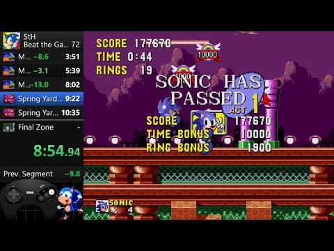 [Speedrun] Sonic 1 Glitchess any% in 25:27 IGT ( New Record )