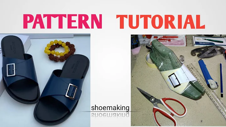 How to make pattern for this trendy Balanciaga men's slide slippers #shoemaking #beginners