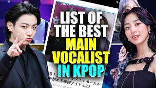 Cosmopolitan Japan Magazine has compiled a list of the best main vocalists : Jungkook, Jihyo, DK ...