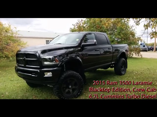 2015 Ram 3500 Laramie BlackTop Edition Cummins Turbo Diesel YouTube