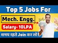 Top 5 indemand jobs for mechanical engineers    skills quick job high salary in 2024