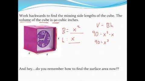 Working backwards from volume to find the missing dimensions of prisms and cylinders