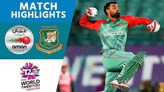 All the highlights at bangladesh beat oman to progress super 10s.