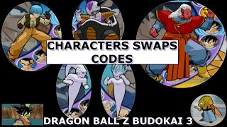 Dragon Ball Z Budokai 3 Characters Swap cheat codes