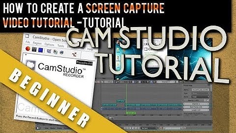 How To Create a Screen Capture Video Tutorial using Camstudio 2.6 and Blender 2.69