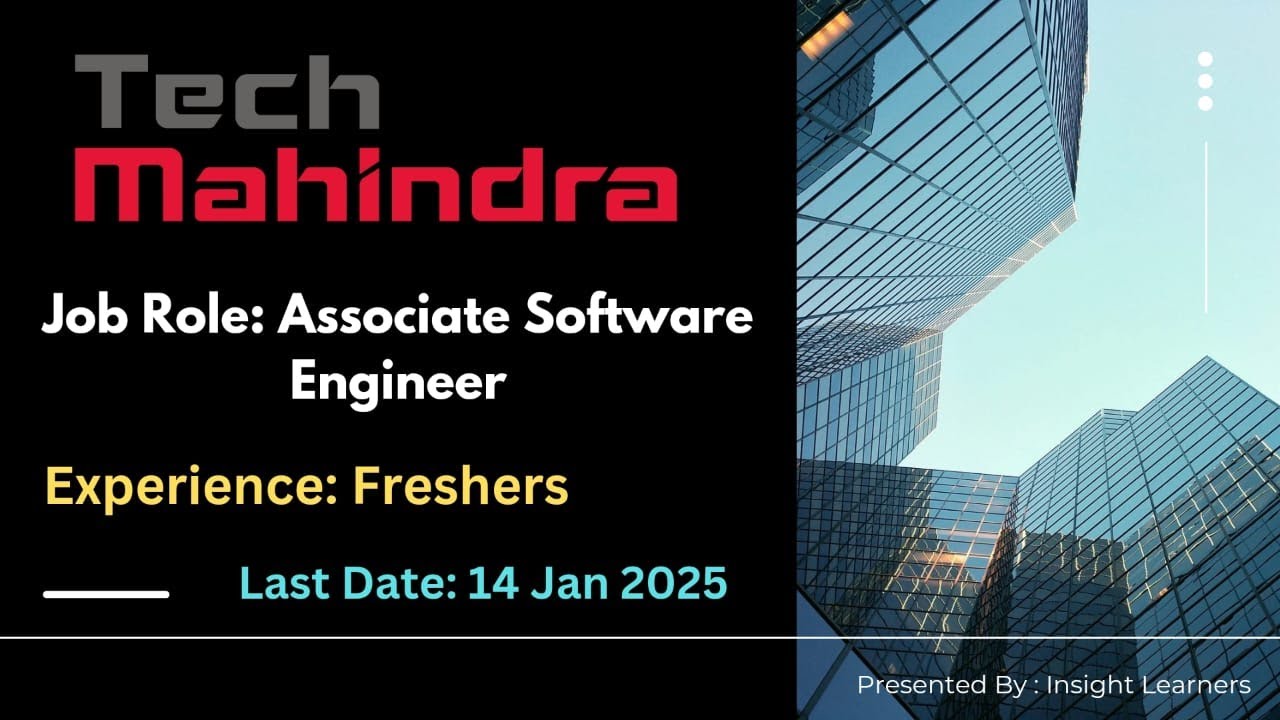 Tech Mahindra Off Campus Drive 2025 Hiring for Associate Software ...