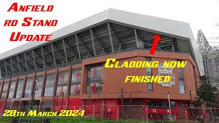 Anfield road stand extension update, 28th March 2024