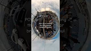 Walking the Galata Bridge in Istanbul! Tiny Planet Edition! 😍