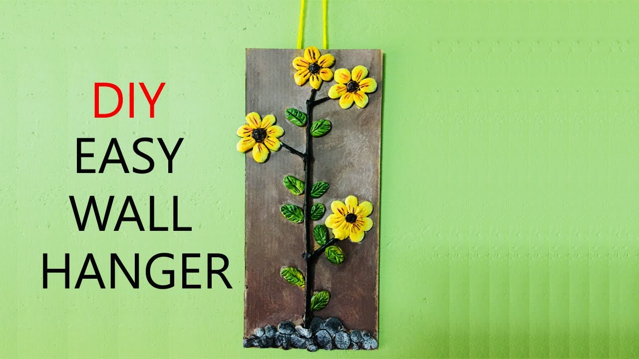 HOW TO MAKE WALL HANGING AT HOME / BEST CRAFT IDEA / HOME DECOR / BEST OUT OF WASTE YouTube
