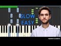 Zedd, Maren Morris, Grey - The Middle Slow Easy Piano Tutorial