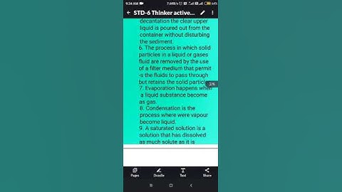 STD-6 Thinker active Science Workbook Ch-5 Separation of Substances Best Solution